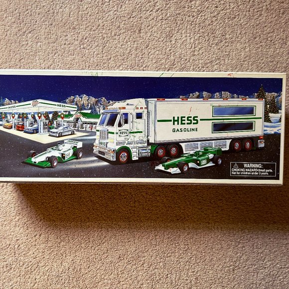 2003 Hess Toy Truck and Racecars- -New in Original Box – NIB w/ org bag - Picture 3 of 6